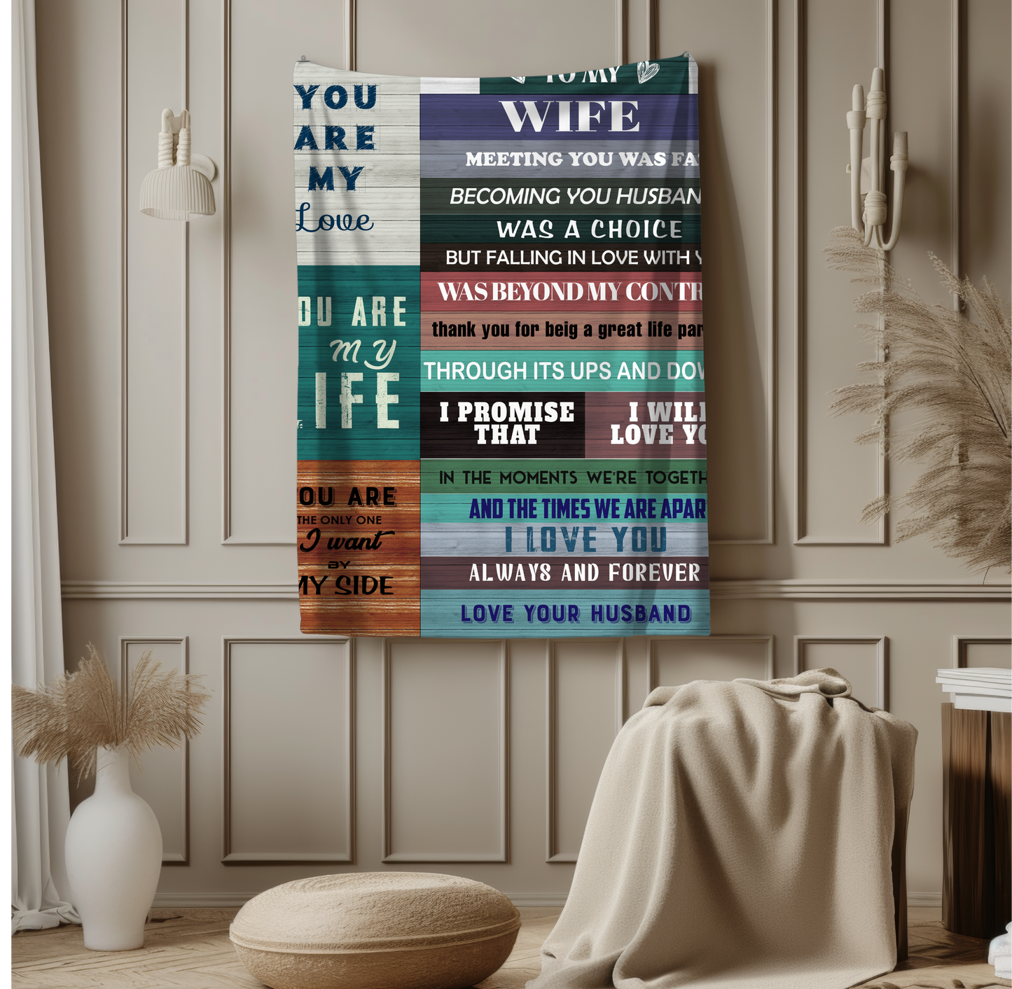 To My Wife | FLM Arctic Fleece Blanket 50x60